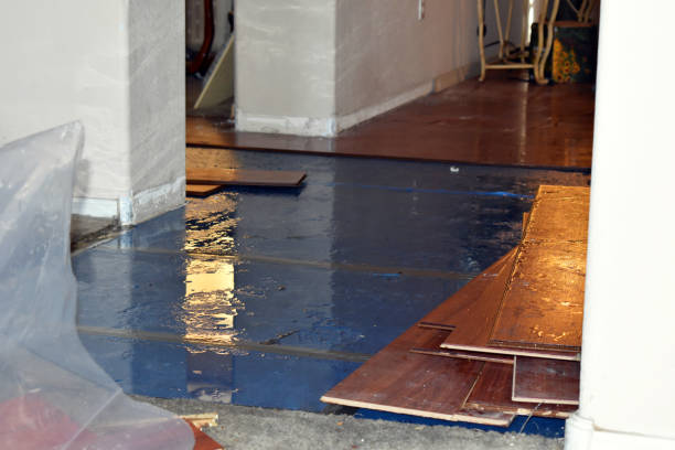 Professional Flood Damage Restoration technician working in Clarington, OH